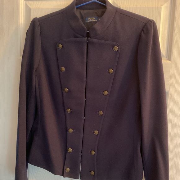 Polo Ralph Lauren Jackets & Blazers - POLO/RALPH LAUREN NAVY LINED WOOL BLEND JACKET SIZE 14